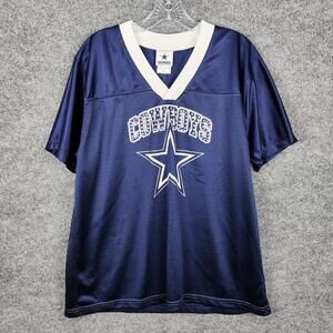 Dallas Cowboys Jersey Shirt Mens 2XL Blue NFL Football Cowboys Authentic Apparel